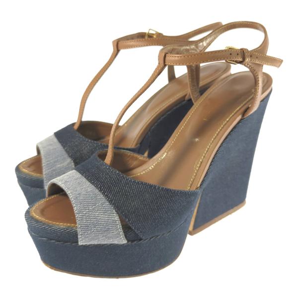 Sergio rossi sergio セルジオロッシ DENIM BICOLORE・デニム