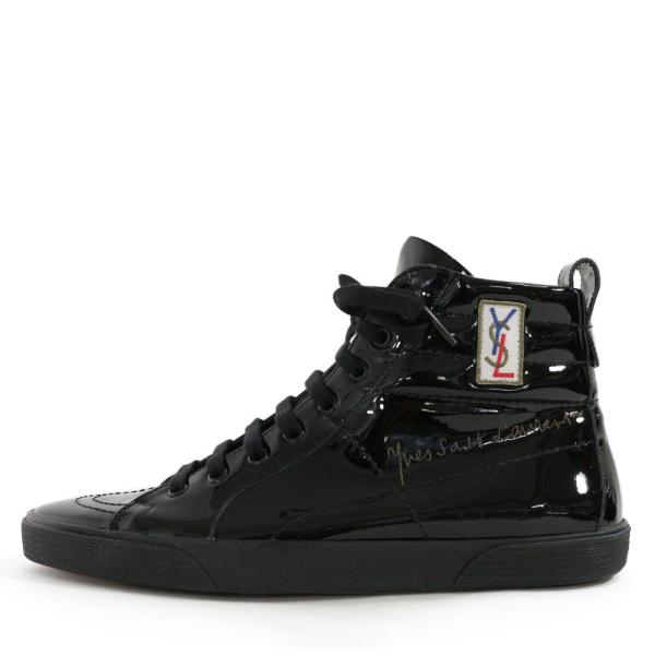 SAINT LAURENT ブラック ハイカットスニーカー Yves Saint Laurent イヴサンローラン YVES SAINT LAURENT