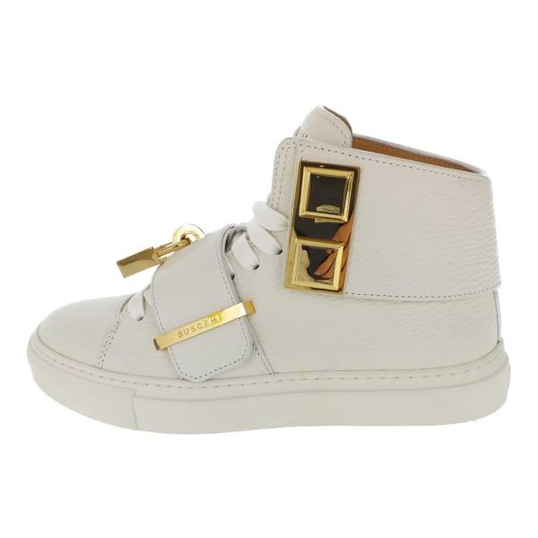 超美品・ブシェミ 南京錠デザイン 靴/36/アイボリー/BUSCEMI/RF5 超美品・ブシェミ 南京錠デザイン 靴/36/アイボリー/BUSCEMI/RF5