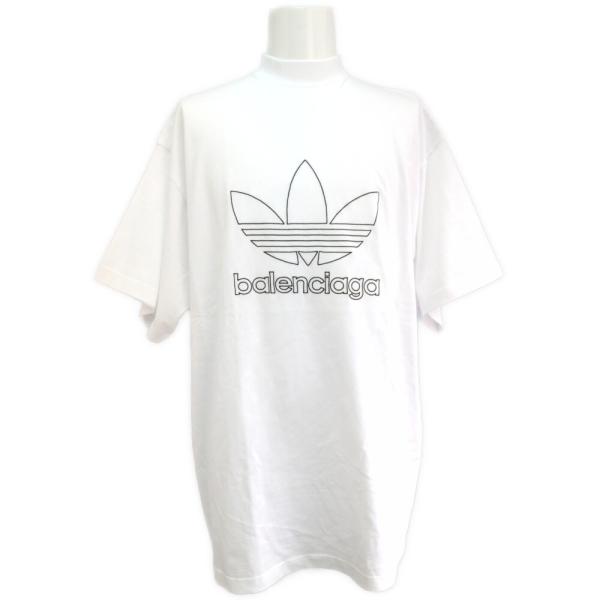 BALENCIAGA（バレンシアガ） adidas ロゴ 半袖 カットソー Tシャツ