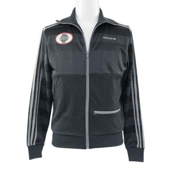 【極美品】adidas アディダス クロップド丈 トラックジャケット　グレー adidas - adidas アディダス ×KAZUKI KURAISHI 倉石一樹 サイド
