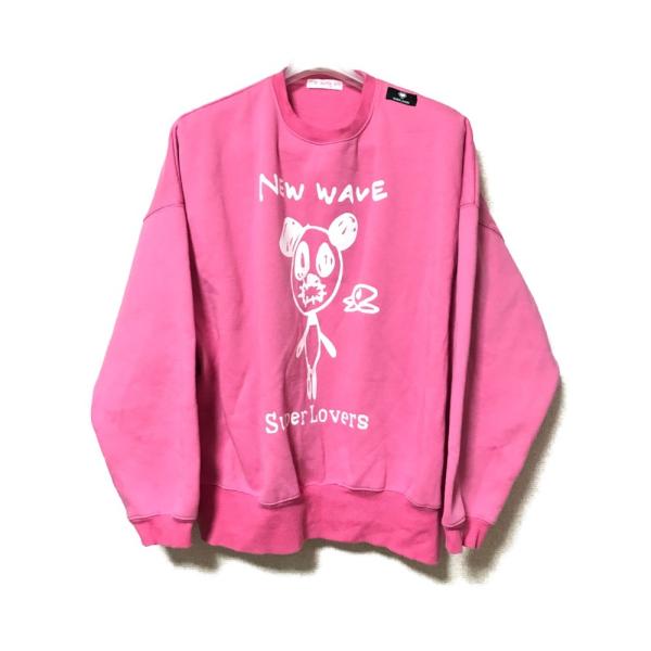 リトルサニーバイト ジャージ ピンク リトルサニーバイト/One point stitch sweat top