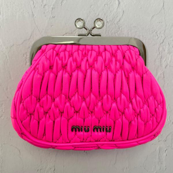 MIUMIU ミュウミュウ マテラッセ がま口ポーチ rfstore_vaca0138l