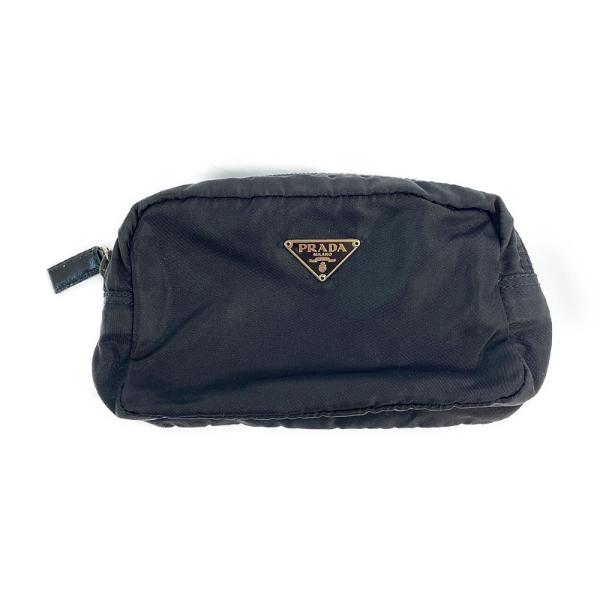 PRADA（プラダ） ナイロン・コスメポーチ/ブラック/PRADA 翌日配送可