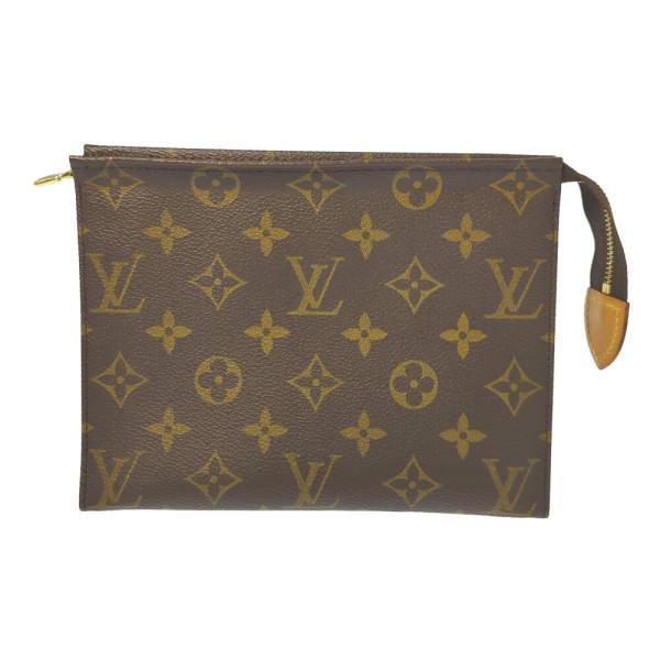 ルイヴィトン モノグラム ポッシュトワレット19 コスメポーチ ブラウン LOUIS VUITTON ルイヴィトン モノグラム・ポッシュトワレット19