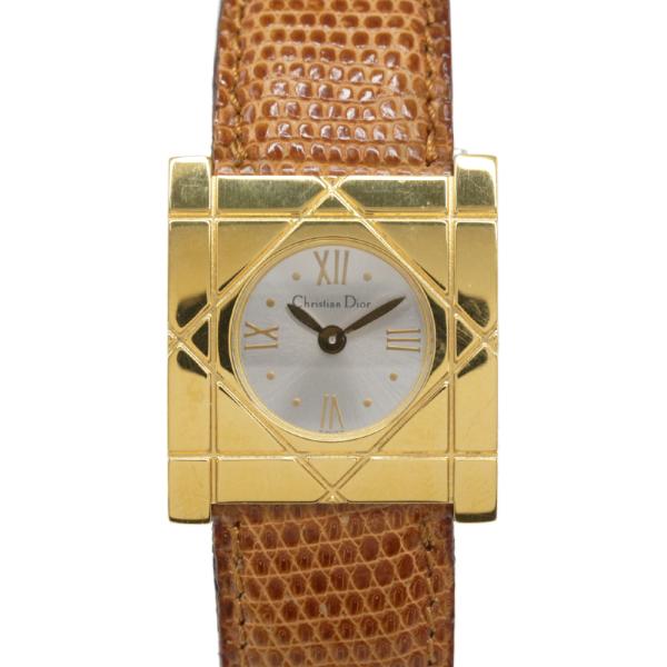 【希少】Christian Dior 腕時計 カナージュ D82-150 クリスチャンディオール カナージュカレクォーツ時計-19.7g/D82-150