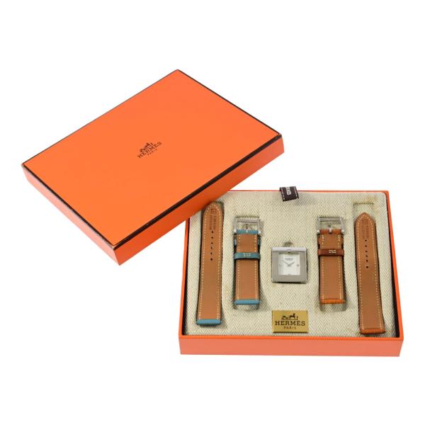 エルメス時計ベルト HERMES エルメス ベルトウォッチ・レザーベルト クォーツ □D刻