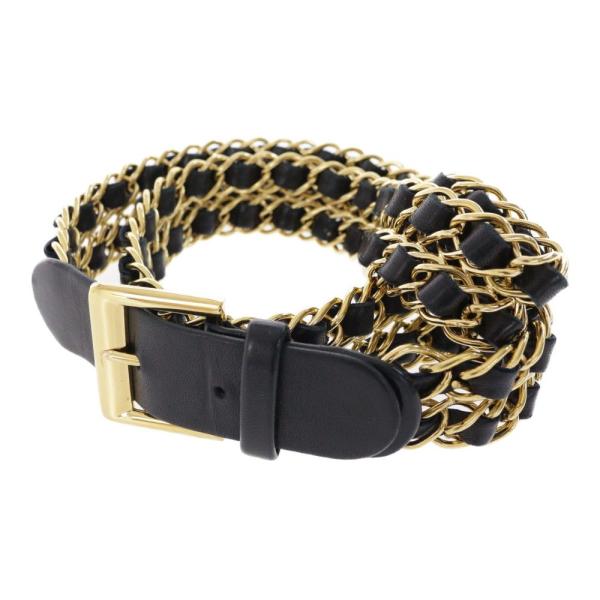 CHANEL シャネル ゴールドチェーンベルト/ブラック/CHANEL/RF3 CHANEL シャネル ゴールドチェーンベルト/ブラック/CHANEL/RF3