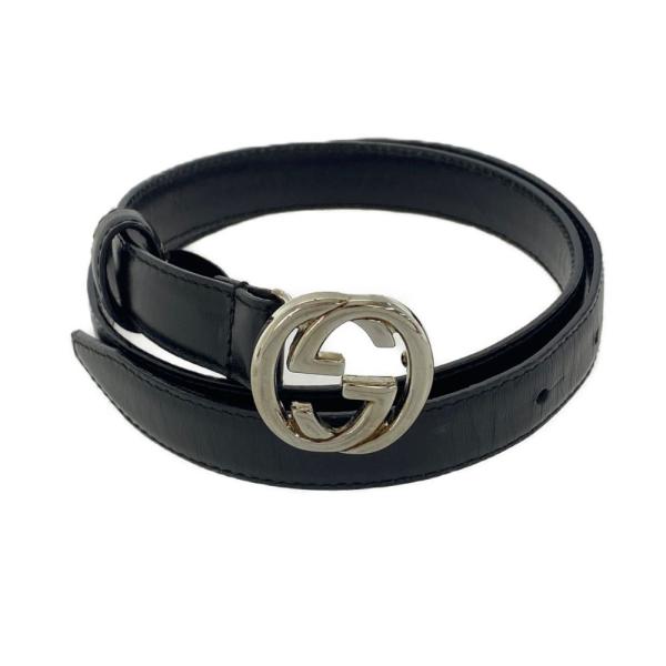 GUCCI（グッチ） インターロッキングG・レザースリムベルト/036.1766