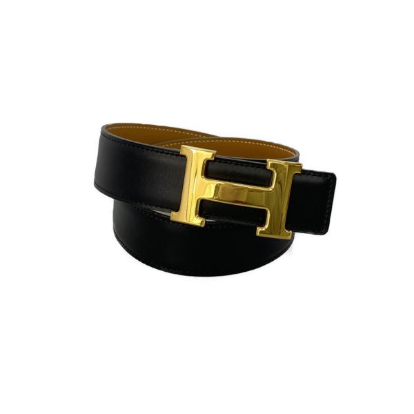 HERMES エルメス コンスタンス・スリムベルト/ブラック/ゴールド