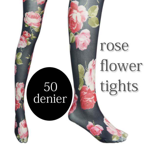 ローズ総柄タイツ バラ 薔薇 ストッキング ５０デニール レディース メール便可 Buyee Buyee 日本の通販商品 オークションの代理入札 代理購入