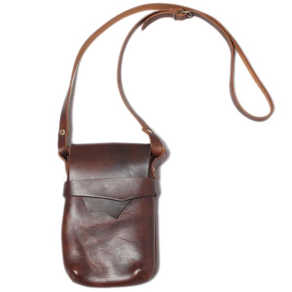 FERNAND LEATHER（フェルナンドレザー）ケリーポーチ　ブラウン FERNAND LEATHER フェルナンドレザー Kelly Pouch Medium - Brown