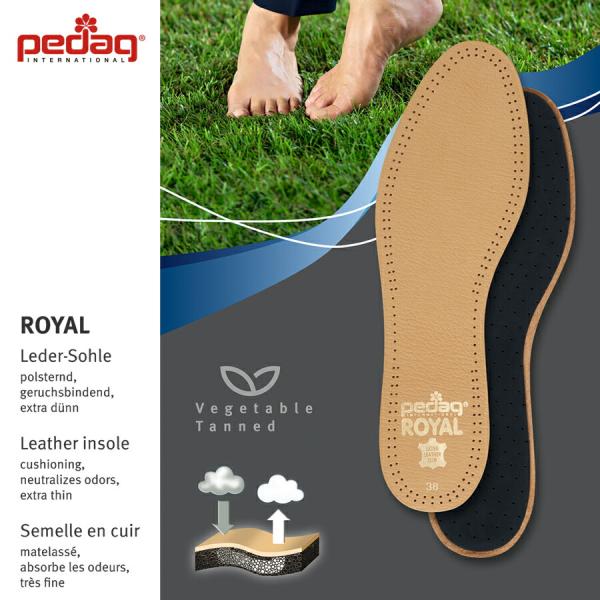 pedaq（ペダック）ロイヤル「ROYAL」/サイズ：35、36、37、38、39、40、41、42、43、44  Art.102 本革 メンズ レディース 中敷き 靴 シューズ スニーカー