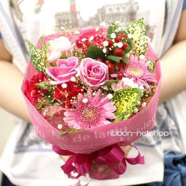 6月限定 送料無料 誕生日に贈る花束 バラと季節のお花のブーケ 色が選べます Fl 6gt 7 Fl 6gt 7 リボンネットショップ 通販 Yahoo ショッピング