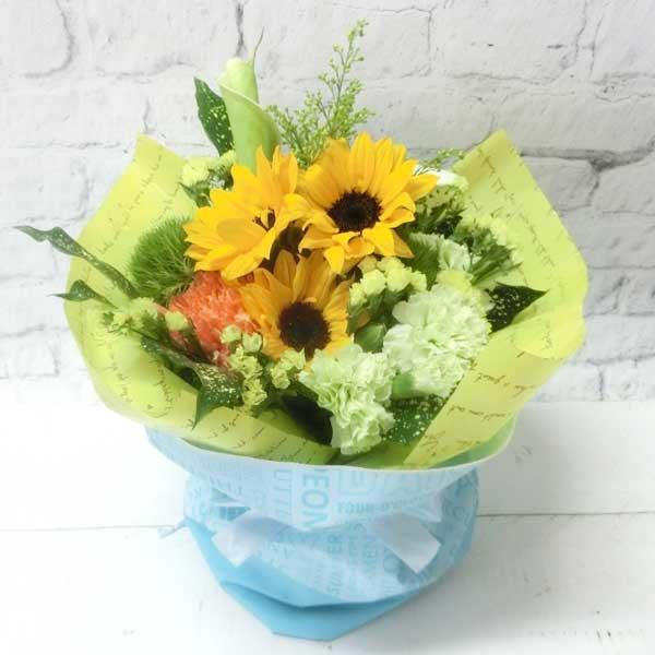 7月 8月限定 送料無料 誕生日に贈る花束 ひまわりと季節のお花のスタンディングブーケ 生花 Fl 7gt 2 Fl 7gt 2 リボンネットショップ 通販 Yahoo ショッピング