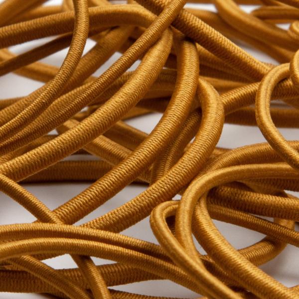 【商品スペック】　販売単位： 9.14メートル巻　幅： 2mm（許容誤差+0.3mm）　材質： ゴム糸55% ポリエステル45%　厚み： 2.0mm　伸度： 110%　手触り： 滑らかで心地よく、やわらかすぎる事なくシャキッとややシッカリ　...