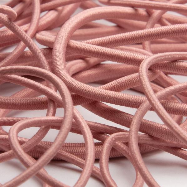 【商品スペック】　販売単位： 9.14メートル巻　幅： 3mm（許容誤差+0.3mm）　材質： ポリエステル55% ゴム糸45%　厚み： 3.0mm　伸度： 130%　手触り： 滑らかで心地よく、やわらかすぎる事なくシャキッとややシッカリ　...