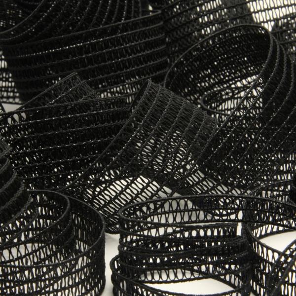 【商品スペック】　販売単位： 9.14メートル巻　幅： 約22mm（7コール）　材質： ナイロン75% ポリウレタン25%　厚み： 0.9mm　伸度： 180%　手触り： やわらかで心地よい　メーカー： FUJIYAMA RIBBON（日本...