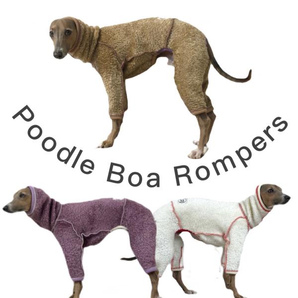 XXL プードルボアロンパース（イタリアングレイハウンド