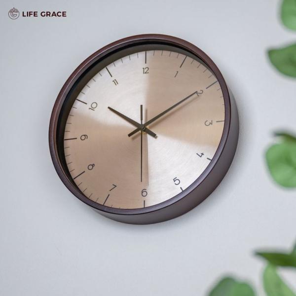 美品 IN HOUSE 掛け時計 30cm ウォルナット NW19WE 英国製