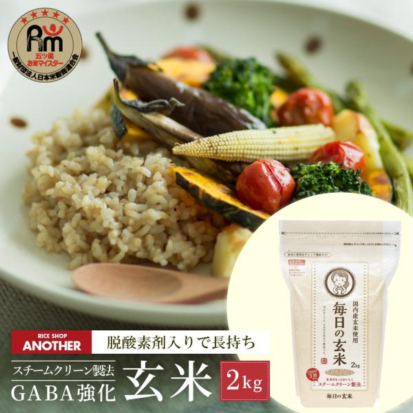玄米 2kg 毎日の玄米 送料無料 お試し 国産 米 2キロ 長持ち