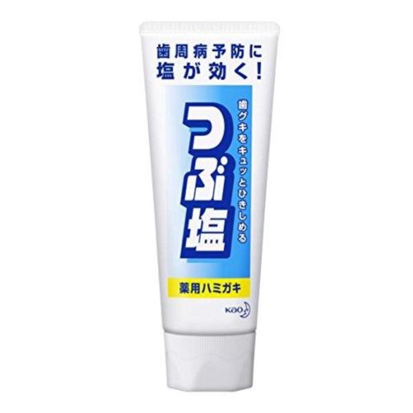 花王 つぶ塩 薬用ハミガキ 180g 歯みがき粉 塩ハミガキ 歯磨き粉 大容量 口内ケア デンタルケア 日本製 家族用 毎日ケア