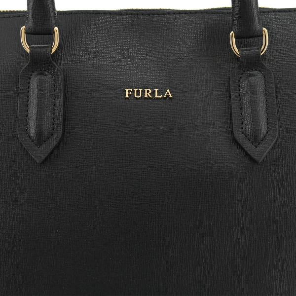 美品FURLA フルラ Ａ4ビジネス トートバック 肩がけ ブラック レザー A4可 美品 フルラ レザー トートバッグ リンダ 肩掛け ロゴ金具