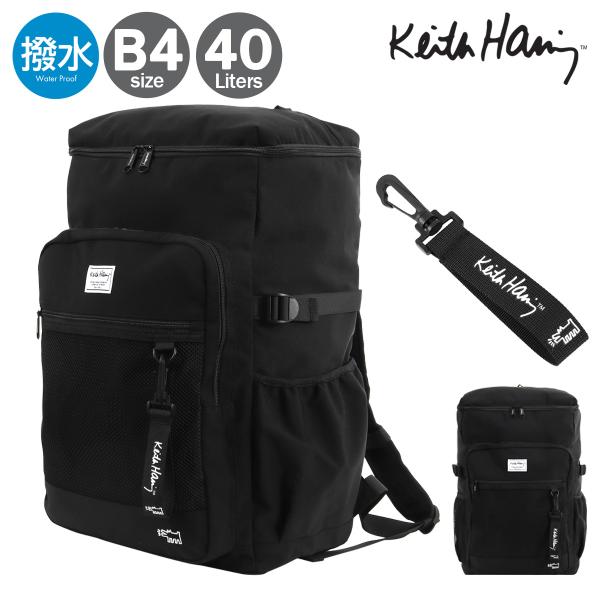 ✨稀少✨コーチ キースへリング コラボ リュック バックパック 電球 黒 A4 Keith Haring（キース ヘリング） キースへリング リュック 40L B4