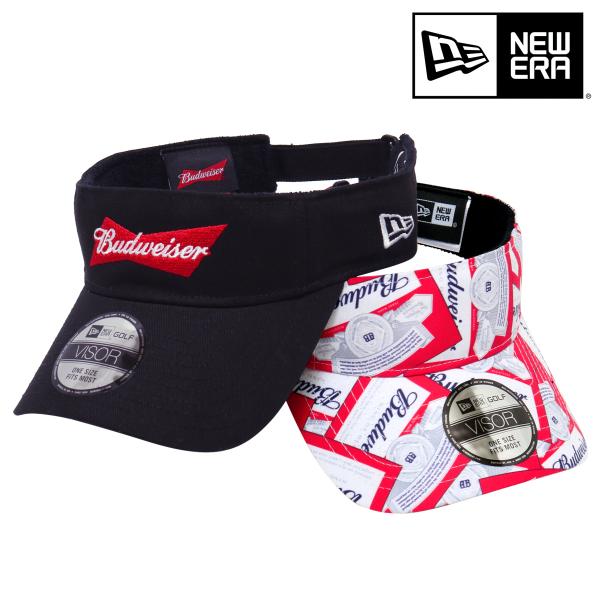 3830バドワイザー　Budweiser から缶＆帽子セット NEW ERA（ニューエラ） ゴルフ サンバイザー バドワイザー