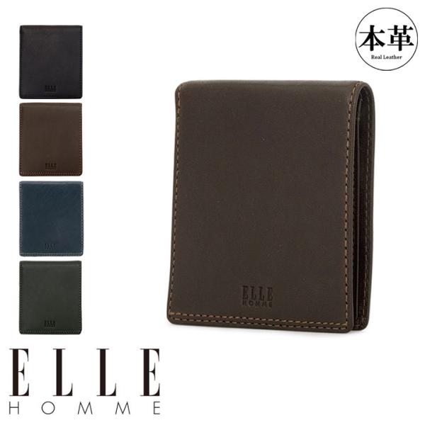 【レビュー投稿で+5％還元】エルオム 二つ折り財布 羊革 レザー メンズ XP34580(XP34565) ELLE HOMME Sheepskin カードケース ビジネス シンプル 男性 開運 一粒万倍日 sh_of agesugi_sfa クリスマス_mp ELLE HOMME（エルオム） 二つ折り財布 XP34580(XP34565) Sheepskin