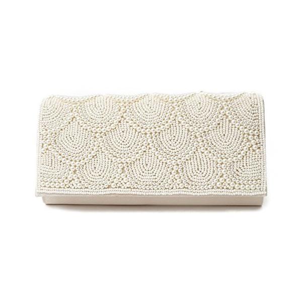 当日出荷のパーティーバッグ クラッチ 2ｗａｙ パール 結婚式 二次会 披露宴 同窓会 お呼ばれ バッグ ホワイト 最新のスタイル短納期の