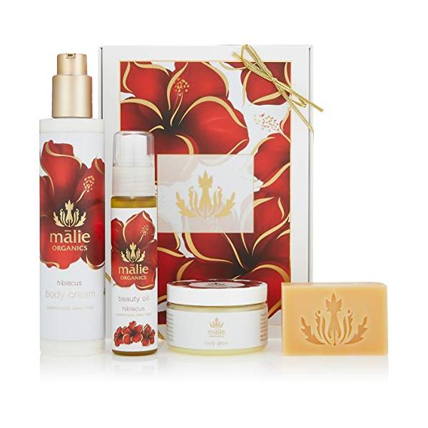 Malie Organics(マリエオーガニクス) ラックススパボックス ハイビスカス (セット内容:Beauty Oil 75ml/ Bo