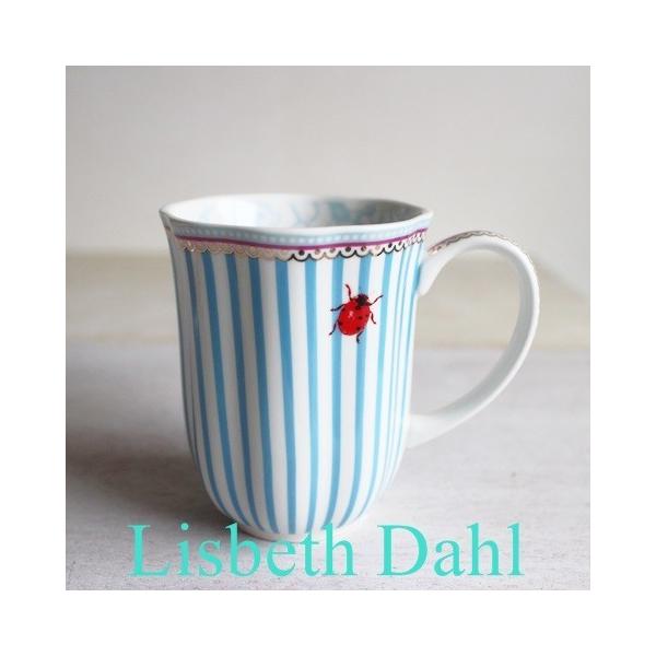 ギフト包装対応 リスベスダール マグカップ ストライピー Lisbeth Dahl ブルー ストライプ てんとう虫 コーヒーカップ 洋食器 陶器 Buyee Buyee 日本の通販商品 オークションの代理入札 代理購入