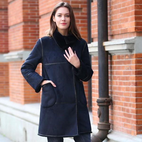 フェイクムートンコート レディース ムートンコート 毛皮コート ムートン フェイクムートン スエード 黒 ブラック ブラウン オフホワイト Buyee Buyee Jasa Perwakilan Pembelian Barang Online Di Jepang