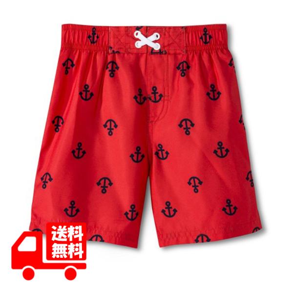 Circo　ボーイズ　水着　アメリカからのインポートいかりマークのマリンテイストな男の子水着ビビッドなレッドで、海やプールでも目立ちます！UPF 50+素材：100%ポリエステル　サイズが大きい場合脱げてしまうのでジャストサイズをおすすめし...