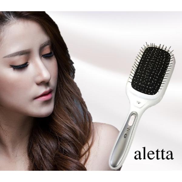 aletta 音波振動＋マイナスイオンブラシ 電動ブラシ 静電気防止