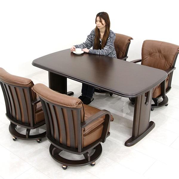 ダイニングテーブルセット 4人用 回転椅子 おしゃれ 北欧 高級感 肘付き Ks 904 モダンインテリア リック 通販 Yahoo ショッピング