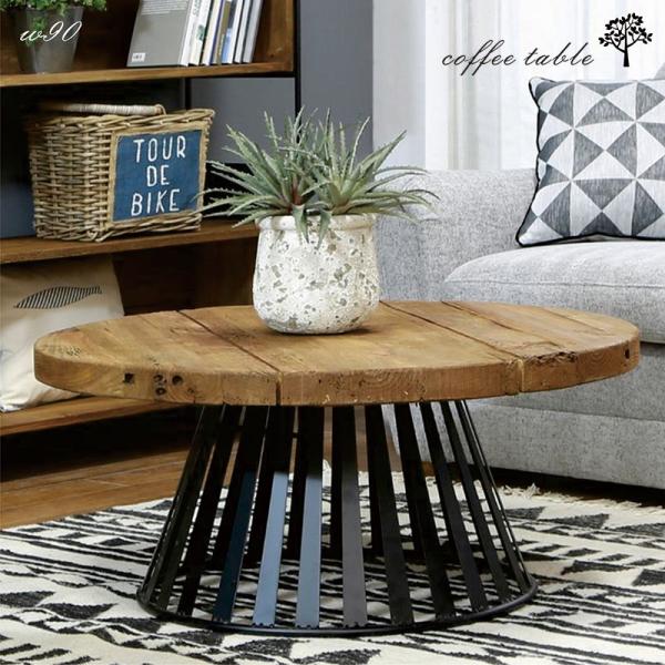 爆買 サイドテーブル 丸 一本脚 90 円形 小さめ ローテーブル ナイト