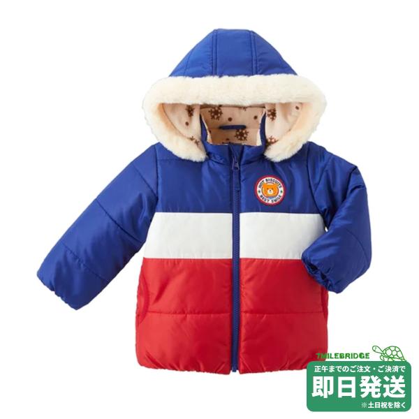セール30%OFF！ホットビスケッツ フード取り外し 中綿ジャンパー(80-120cm)ミキハウス正規販売店●メール便不可