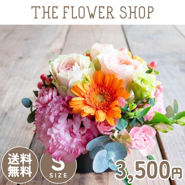 ■母の日（5月9日-12日）の期間中はお届け日の指定はできません。■ご注文から３営業日以内またはご希望の日にちに合わせて発送致します。■高さ：約20cm×幅：約20cm×奥行き：約20cm■お花の種類、色の濃淡はその時期の最良のお花を使用致...