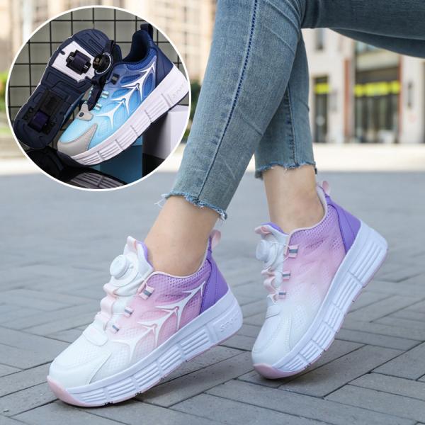 品番：amg11素材：表地：PVCメッシュ　　  ソール：TPR素材、PU輪留め具のタイプ：ダイヤル式原産国：中国カラー：ピンク、ブルー参考サイズ：31/内寸20cm、32/内寸21cm　　　　　　33/内寸21.5cm、34/内寸22cm...