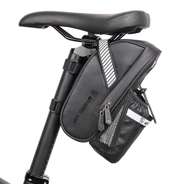 サドルバッグ 自転車バッグ リアバッグ ボトルケース 安定 防水 反射材 夜間安全対策 サイクルバッグ D17