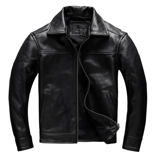牛革 メンズジャケット バイクジャケット本革ジャケット メンズ 革ジャン ライダースジャケット レザージャケット 無地 防寒コートS~5XL stk2135