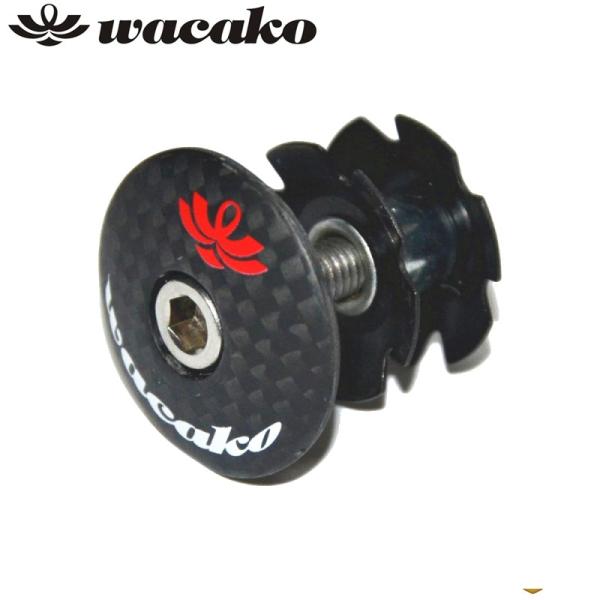 wacakoアンカーナット&ヘッドキャップセット カーボンコラムキャップ ヘッドトップキャップ 自転車パーツ wks02