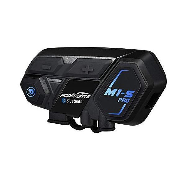 FODSPORTS M1-S PRO 防水 バイク用インカム 1台 インターコム FODSPORTS バイク インカム 1台 インターコム FODSPORTS M1-S PRO 防水