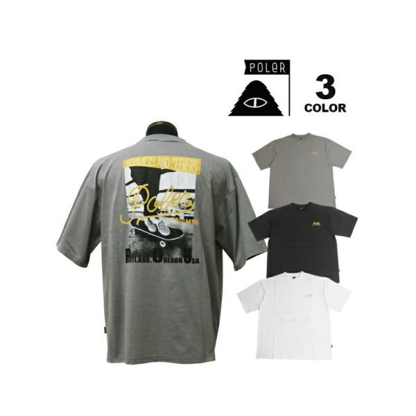 SALE ポーラー Tシャツ POLER PHOTO QUICK DRY RELAX FIT S/S T-SHIRTS 半袖 TEE リラックス フィット 吸湿速乾 UVカット 接触冷感 ストレッチ 水陸両用 メンズ