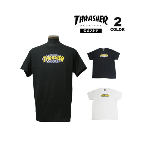 thrasher tシャツ THRASHER スラッシャー 半袖 Tシャツ メンズ フロント刺繍