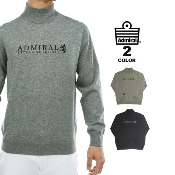 SALE アドミラル ゴルフ セーター Admiral GOLF Trad Logo Hi-Neck