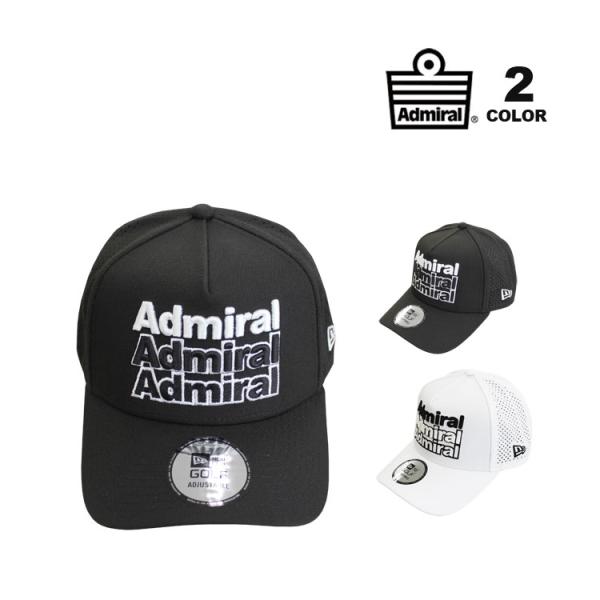 SALE アドミラル ゴルフ キャップ Admiral GOLF NEWERA THREE LOGO
