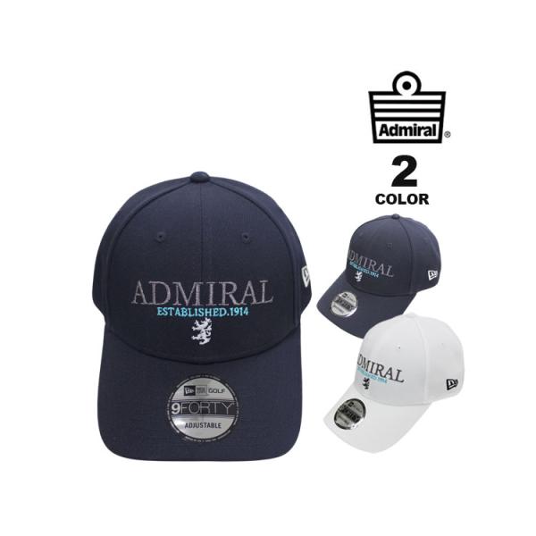 SALE アドミラル ゴルフ キャップ Admiral GOLF NEWERA ESTABLISHED1914 9FORTY ADJUSTABLE CAP 帽子 ニューエラ コラボ MICROERA 抗菌スウェットバンド メンズ